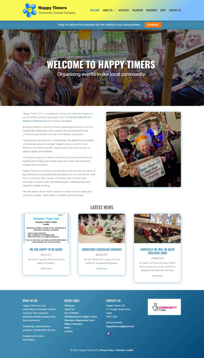 Happy Timers website Happy Timers website