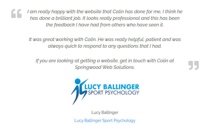 Lucy Ballinger Sport Psychology review