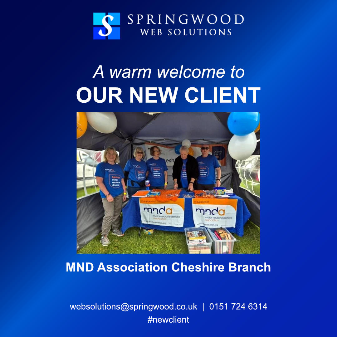 New website client - MNDA Cheshire Branch