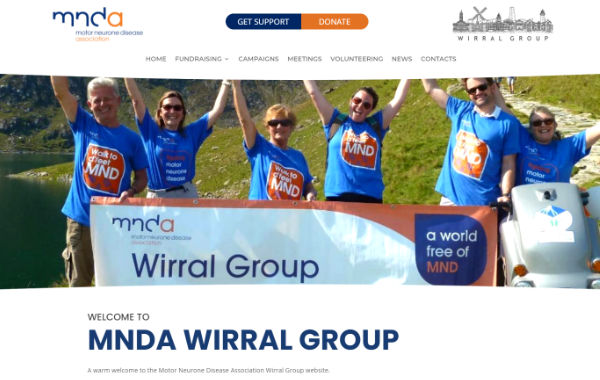 MNDA Wirral Group website