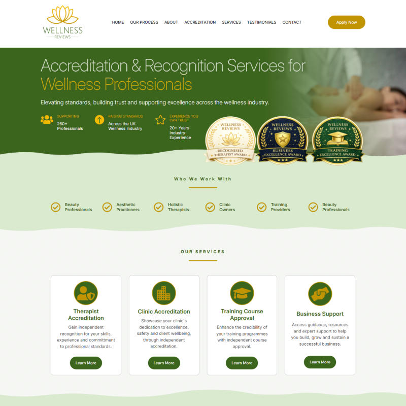 Wellness Reviews UK website Wellness Reviews UK website